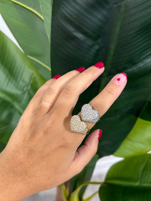Anello Chevalier Cuore Zirconi