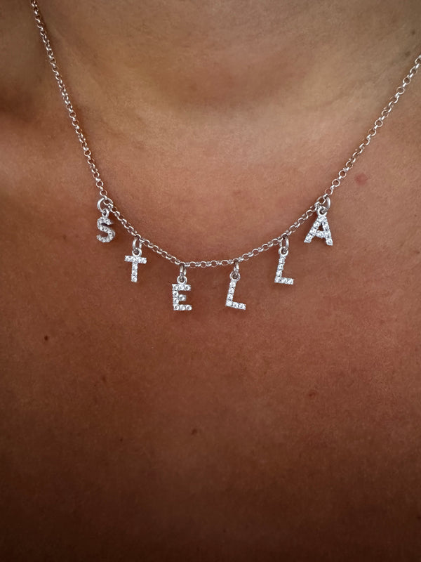 COLLANA NAME LUXURY ZIRCONI