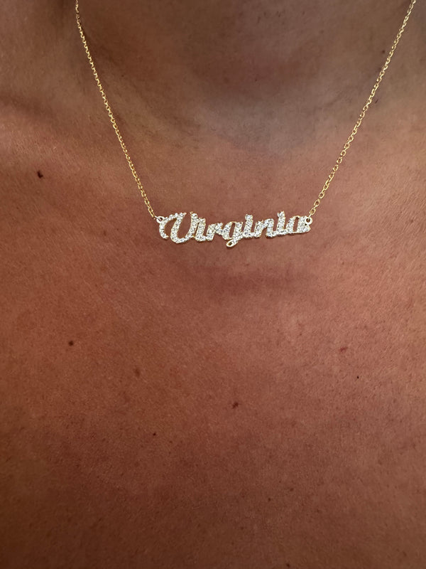 COLLANA NAME STRASS