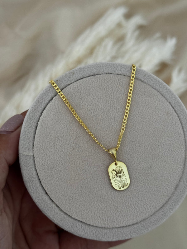 COLLANA TARGHETTA PERSONALIZZABILE